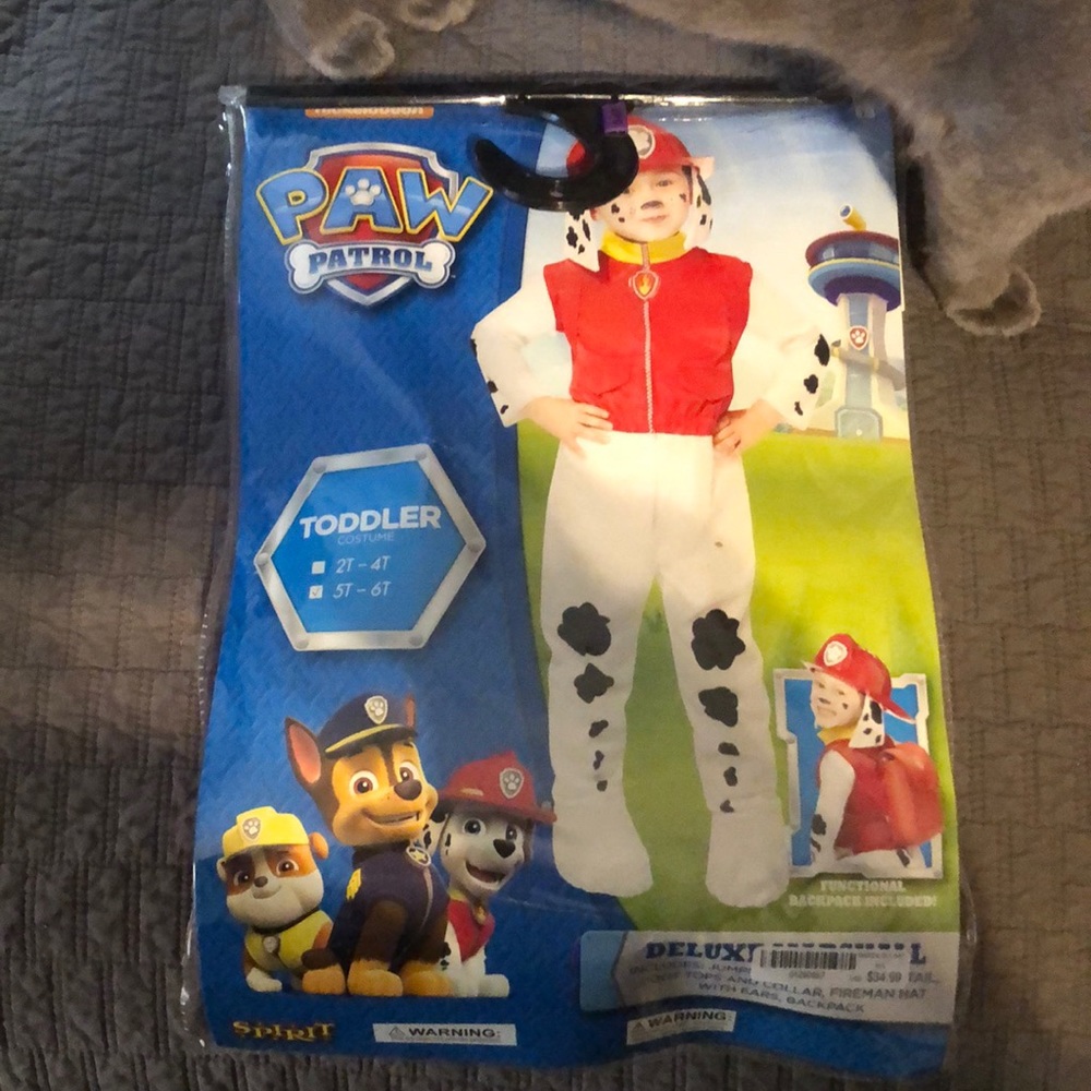 New never worn marshal costume paw patrol